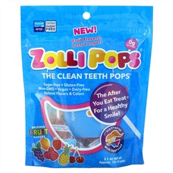 Zollipops, The Clean Teeth Pops, Delicious Fruit Flavors , Approx. 13 - 15 Pops, 3.1 oz