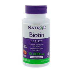 Биотин Natrol, 60 шт