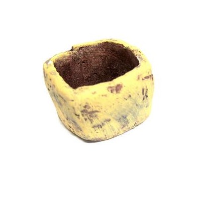 Горшочек керамический мини 4,5х5,5х6см коричнево-бежевый 27092