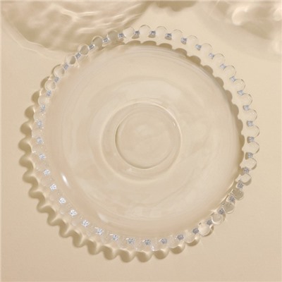 Чайная пара стеклянная «Орбита», 2 предмета: кружка 240 мл, блюдце d=14 см