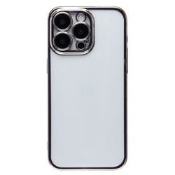 Чехол-накладка - PC073 с закрытой камерой для "Apple iPhone 15 Pro Max" (silver)