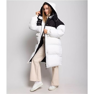 Пальто #КТ7001 (1), белый,черный