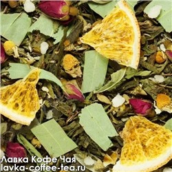 чай весовой зелёный "Эвкалиптовый" Nadin с растительными добавками 0,5 кг.
