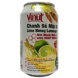 Безалкогольный напиток со вкусом лемонграсса, меда и лайма Vinut, Вьетнам, 330 мл