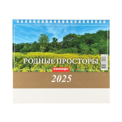 Календарь настольный, домик "Родные просторы" 2025, 14 х 20 см