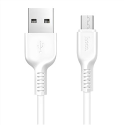 Кабель USB - Type-C Hoco X13 Easy (повр. уп)  100см 2,4A  (white)