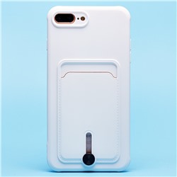 Чехол-накладка - SC304 с картхолдером для "Apple iPhone 7 Plus/iPhone 8 Plus" (white) (208673)