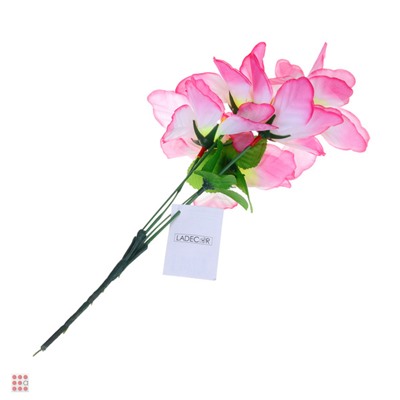 LADECOR Букет искусственных цветов в виде лилий, 6 цветов