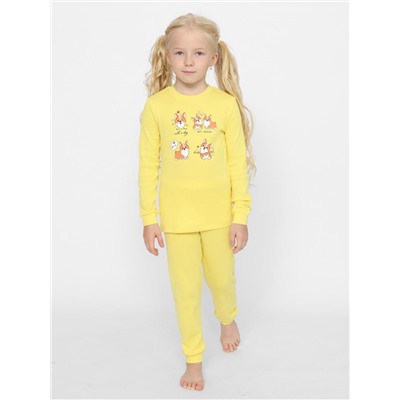 Пижама для девочки Cherubino CWKG 50149-30 Желтый