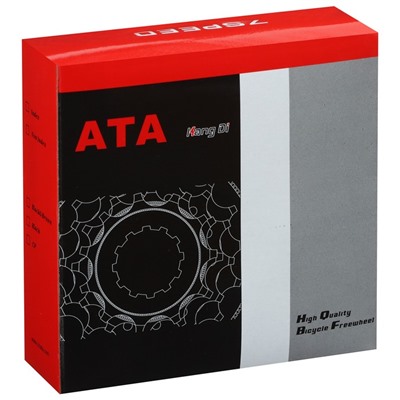Кассета ATA, 8 скоростей, 11-23T, цвет серебристый