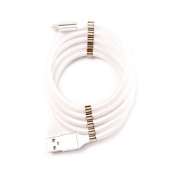 Кабель USB - micro USB - MCM-1  100см 2,4A  (white)
