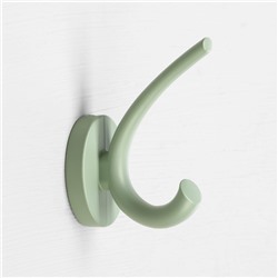 Крючок мебельный CAPPIO USUAL, двухрожковый, зеленый