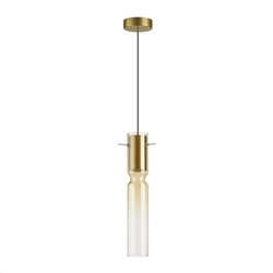 5058/5LA PENDANT ODL24 323 золотой/янтарный/металл/стекло Подвес LED 5W 3000K SCROW