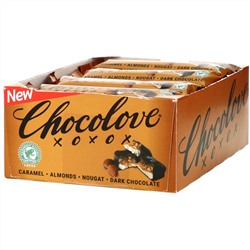 Chocolove, Caramel, Almond & Nougat in Dark Chocolate, 12 Bars, 1.4 oz (40 g) Each