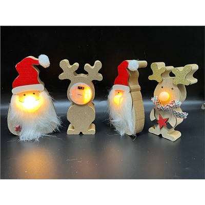 Светящееся декоративное украшение Санта