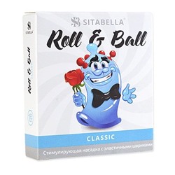 Стимулирующий презерватив-насадка Roll   Ball Classic