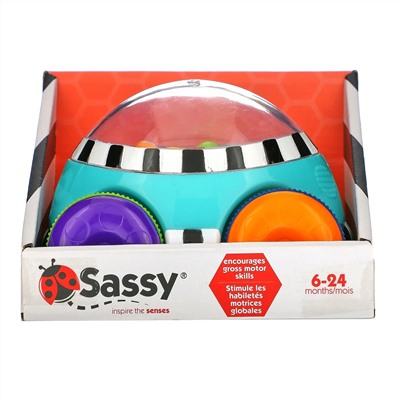 Sassy, Inspire the Senses, Pop n 'Push Car, машинка для детей в возрасте 6–24 месяца, 1 машинка