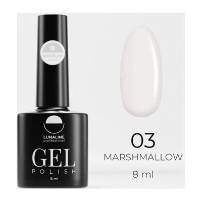 LunaLine Гель-лак Marshmallow т.03 Кремово-персиковый 8мл