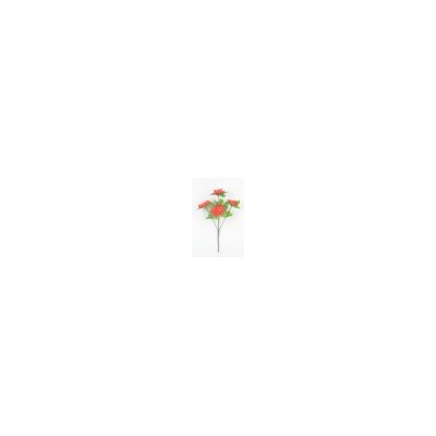 Искусственные цветы, Ветка в букете гвоздика с листом 5 голов (1010237) микс