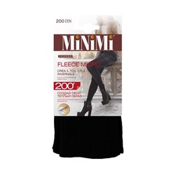 Колготки женские MiNiMi Fleece Micro, 200 den, размер 4, цвет nero