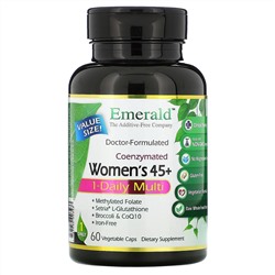 Emerald Laboratories, коферментный мультивитаминный комплекс для женщин от 45 лет, прием 1 раз в день, 60 вегетарианских капсул