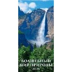 Календарь настенный перекидной на спирали 2025 г. 165х335 мм "Волшебный мир природы" с ригелем 0625001 Атберг