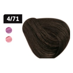 OLLIN SILK TOUCH  4/71 шатен коричнево-пепельный 60мл Безаммиачный стойкий краситель для волос