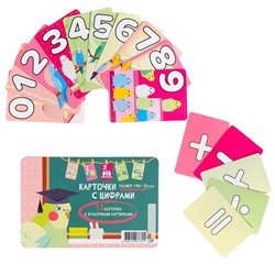 Набор обучающих карточек "Веселый счет" 15 шт, попугай, 14×9,3 см