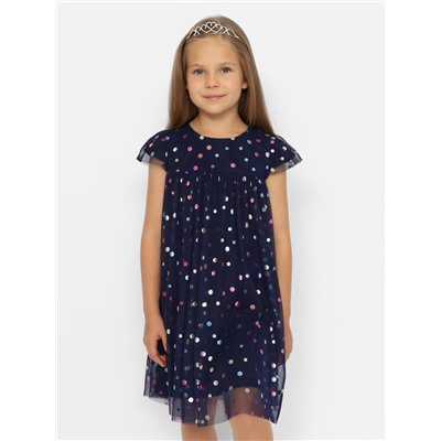 Платье для девочки Cherubino CWKG 63634-41 Темно-синий