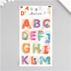Наклейка бумага "Интересный алфавит" набор 6 листов 18,6х10 см