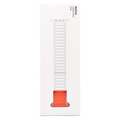 Ремешок - ApW32 Apple Watch 42/44/45/49 mm силикон на магните (orange)