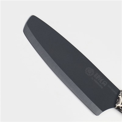 Нож кухонный Samura Inca, накири, лезвие 16,5 см, черная циркониевая керамика