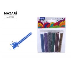 Набор бисера 6 цветов x7 г, 2 мм, пластиковая колба M-20028 Mazari