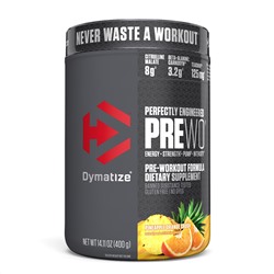 Dymatize Nutrition, Perfectly Engineered Pre WO, предтренировочная добавка, ананас и апельсин, 400 г (14,11 унции)