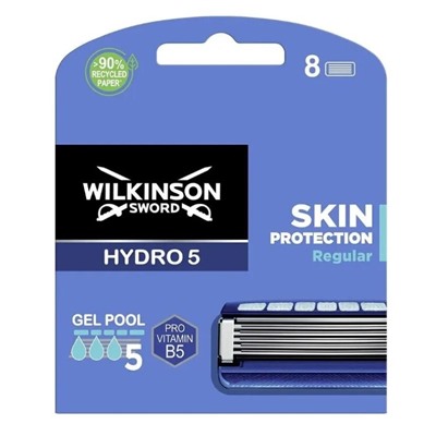 Кассеты для бритвы Schick (Wilkinson Sword) HYDRO-5 Skin Protection Regular (8шт)
