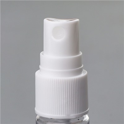 Бутылочка для хранения, с распылителем, со шкалой деления, 10 мл, цвет белый/прозрачный