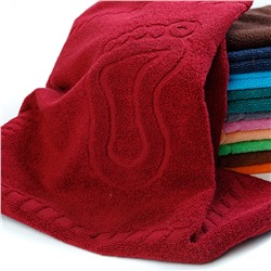 Полотенце махровое - Ножки, цвет бордовый