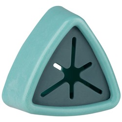 Держатель для полотенец на самоклеящейся основе "Объемный треугольник", зеленый (пластмасса)