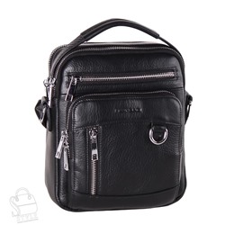 Сумка мужская кожаная 810-1H black Heanbag