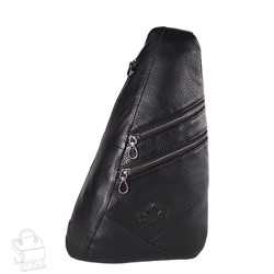 Рюкзак мужской кожаный 99012G black Zinimsk