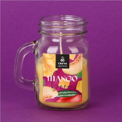 Ароматическая свеча «Mango boom», 8.5 х 7.2 см.