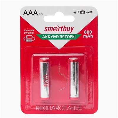 Аккумулятор AAA Smart Buy Ni-MH (800 mAh) (2-BL) (24/240)