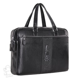 Портфель мужской кожаный 66275-1H black Heanbag