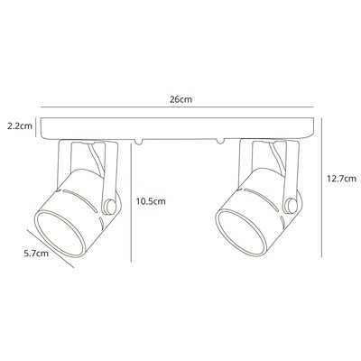 Спот Arte Lamp MIZAR A1311PL-2BK