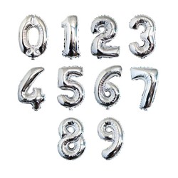 Воздушные шары из фольги Цифры (малые 40 см)