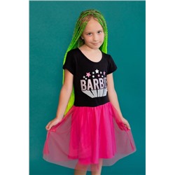 Платье 22764 Barbie кор. рукав (Фуксия)