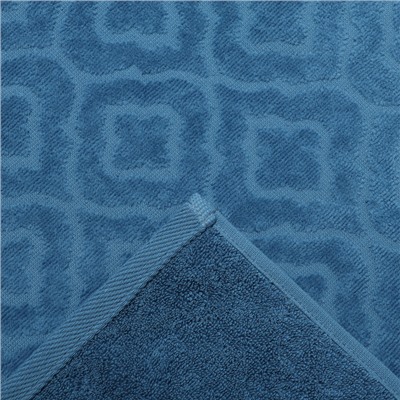 Полотенце махровое Tracery цвет синий, 50Х80, 460г/м хл100%