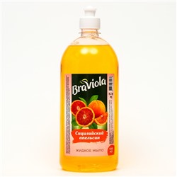 Мыло жидкое Braviola Сицилийский апельсин пуш-пул, 1 л