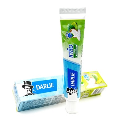Зубная паста с морской солью и мятой Darlie Salt Fresh Toothpaste, 35 гр. Таиланд