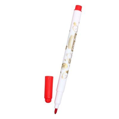 Фломастеры 18 цветов "Мышка", в пластиковом пенале с ручкой, вентилируемый колпачок